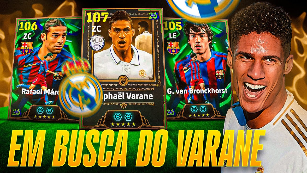 PACK OPENING ATÉ O VARANE VIM 😍😭 Efootball Mobile