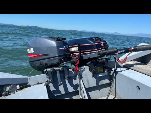1998 Yamaha 15hp. Vs. 1993 Evinrude 15hp gps speed test