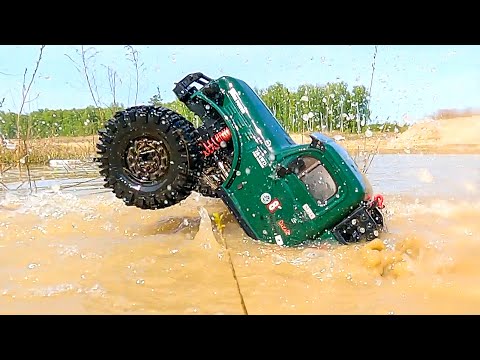 Deep Muddy Mayhem RC Cars Push Limits with Hill Climbs and River Escapades