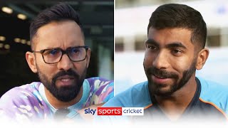 Unorthodox bowling, his duel with James Anderson & vanity 😆| Dinesh Karthik Meets Jasprit Bumrah