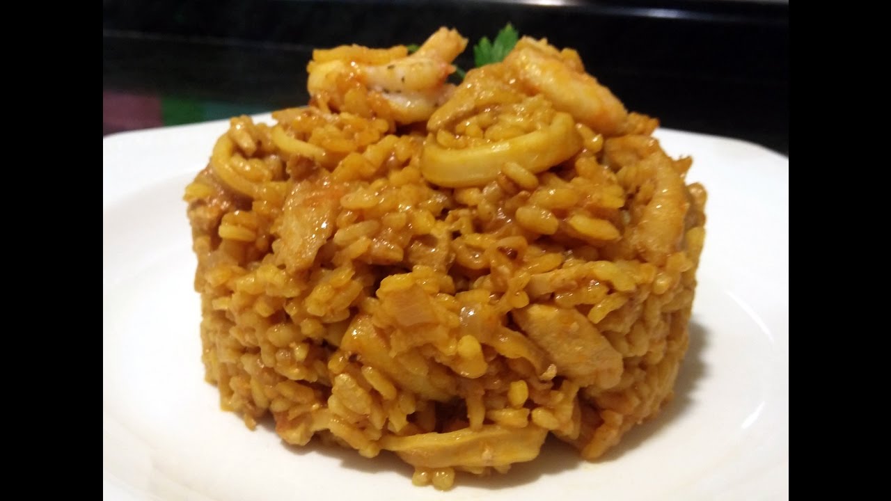Arroz marinero en olla exprés, al estilo de Mariaje
