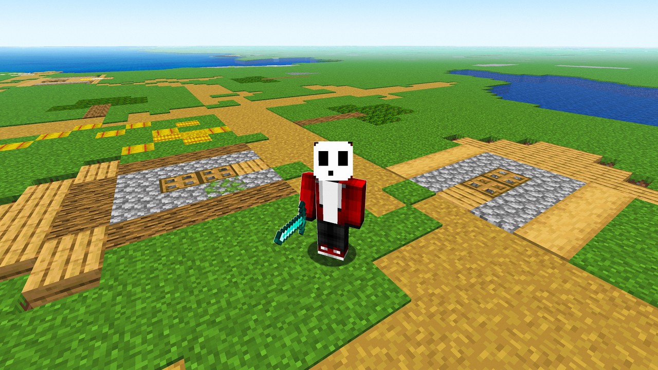 Minecraft, But EVERYTHING Is Flat..