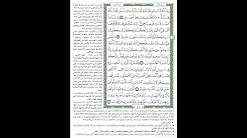 الصفحة ٤٦ من المصحف الشريف برواية حفص عن عاصم القارئ د.بريك سعد بريك- إجازة التجويد من الأزهر الشريف