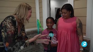 Welcome home, Tierra and Mackenzie! Ribbon-cutting held for family's new home with Houston Habitat