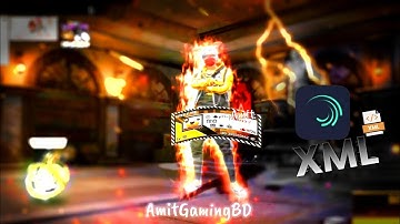 PRESENT ALIGHTMOTION FF 💓😍 || SABER EFFECT🔥 || DIBAWAH 5MB & XML || AmitGamingBD #xml