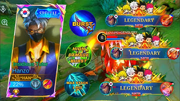 HANZO REVAMPED FULL BURST DAMAGE BUILD (ULTA ONE HIT DELETE) - MLBB