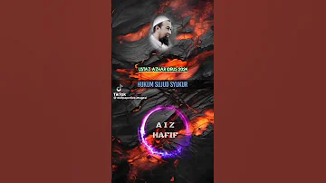 USTAZ AZHAR IDRUS 2024 HUKUM SUJUD SYUKUR Tiktok Shorts 2024 