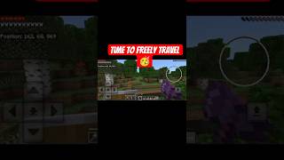 time to freely travel 🥳 #minecraft #shorts