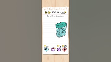 Brain Test Level 66 answer I want 9 candies please - Gameplay Solution Walkthrough