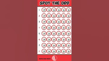 Spot the Odd #BrainTeaser #shorts #youtubeshorts #inspirationsbreeze