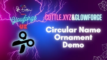 Cuttle XYZ - Circular Name Ornament - EASY Personalisation for Xmas Gifts!