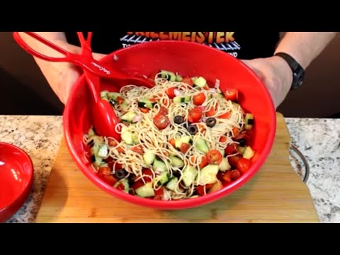 Italian Spaghetti Pasta Salad! (Delicious Chilled)