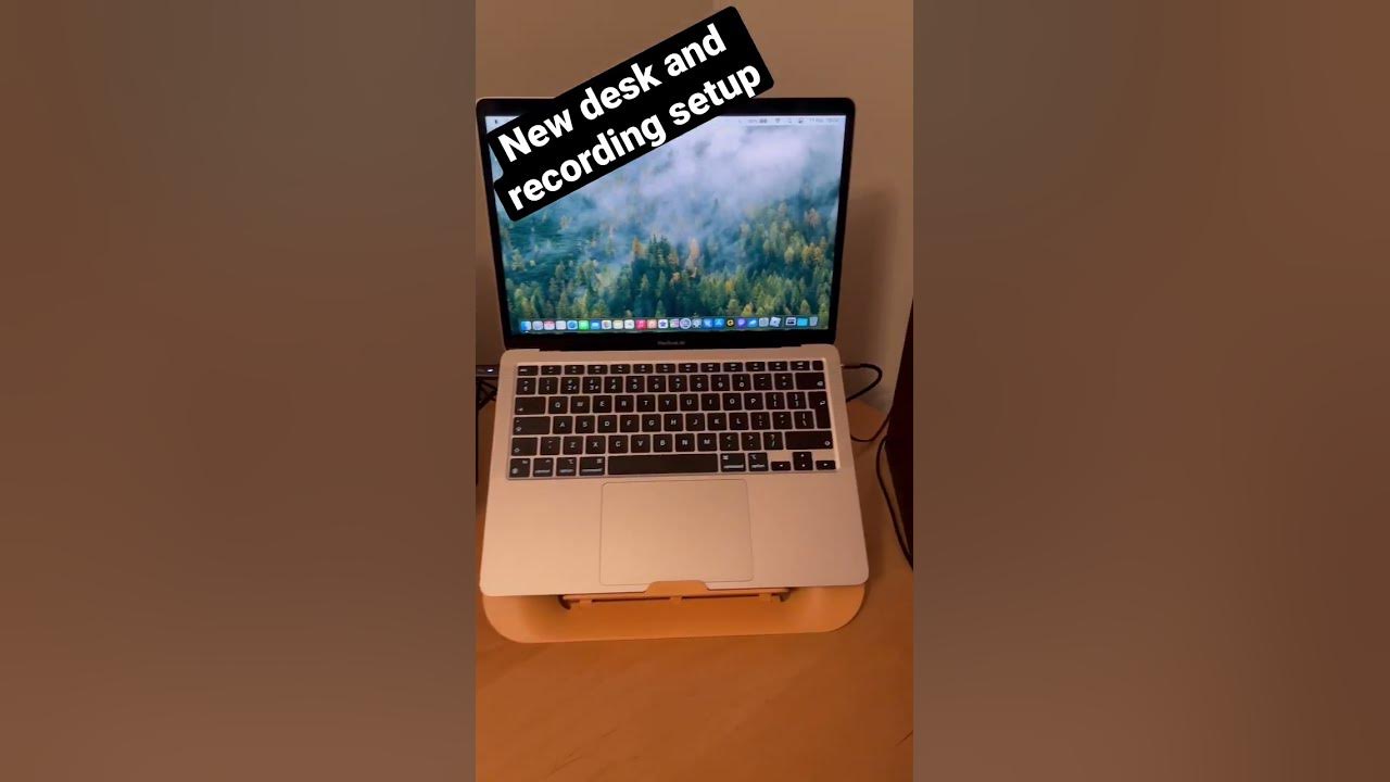 MacBook Air music recording setup #guitar #desksetup #recording #shorts #studio