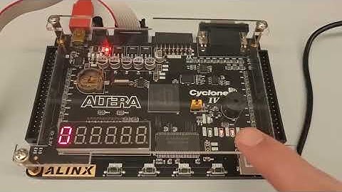 Moores State Machine For "1011" Sequence Detection. FPGA board Implementation