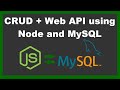 Web API with CRUD Operations using Node JS, Express and MySQL | RESTful Web API | Postman + XAMPP