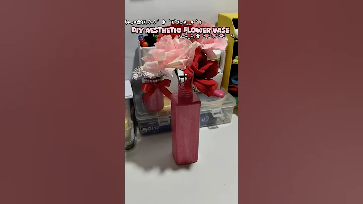 Diy aesthetic flower vase✨🕊️/Diy flower vase/Diy flower pot/Diy pretty flower vase#shorts#flowervase