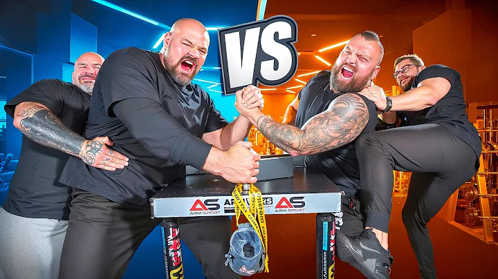 BRIAN SHAW AND EDDIE HALL ARM WRESTLING REMATCH!