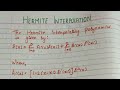 Hermite interpolation in Numerical  Analysis |Hermite polynomial | Bsc | Msc