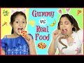 GUMMY vs REAL Food SwitchUp Challenge | #ShrutiArjunAnand #Fun #Kids