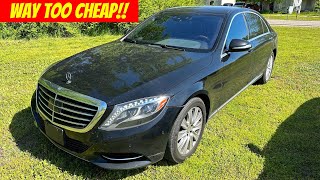I was the ONLY Bidder on this High Mileage $105,000 Mercedes S550!!