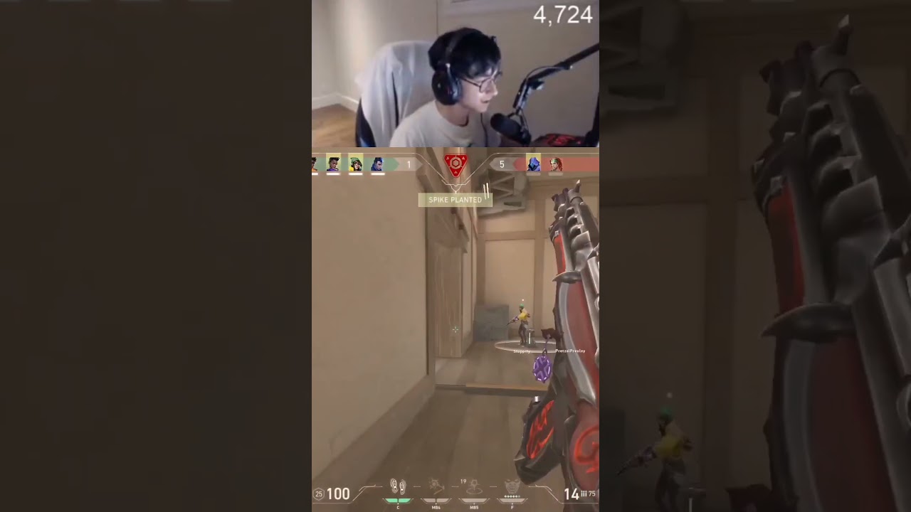 Old TenZ's classic DOUBLE 360 headshot 