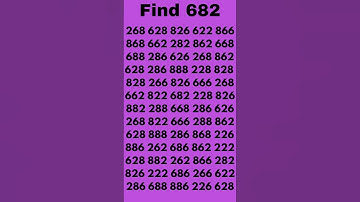 "🔍 Can You Find the Hidden Number 682? | Ultimate Puzzle Challenge! 🔢"