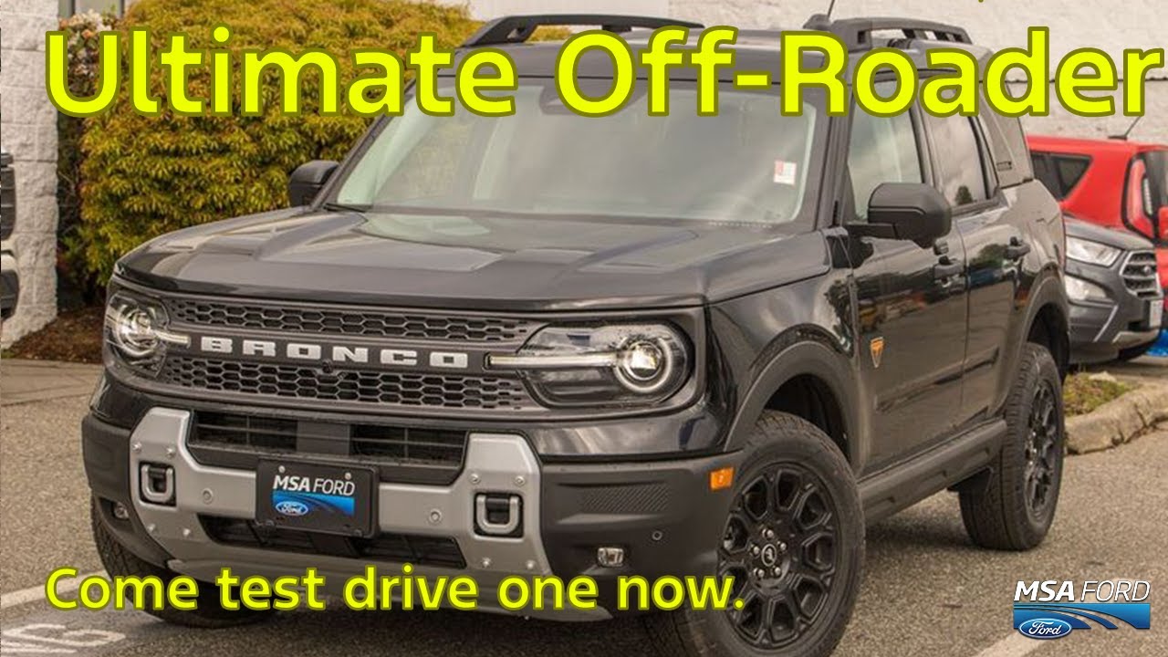 2025 Ford Bronco Sport Badlands Shadow Black | Ultimate Adventure SUV ...