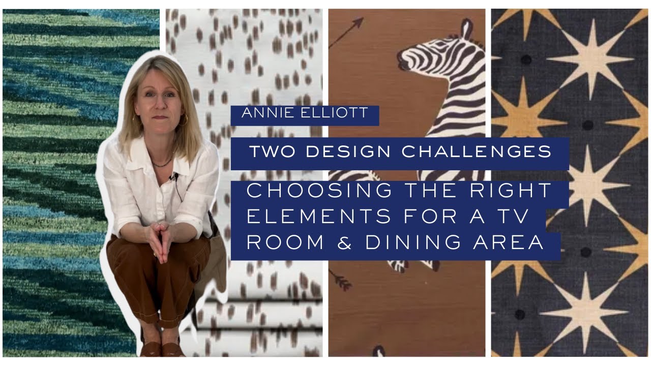 Interior Design Challenges: TV Room & Dining Decor Picks - YouTube