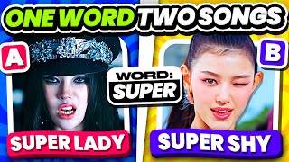 Download Lagu ÉÉN woord, TWEE liedjes ⚡️BEWAAR ÉÉN KPOP-NUMMER - KPOP QUIZ 2024 MP3