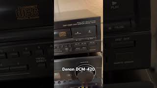 Denon DCM-420 5 disc CD changer. Laser lens cleaned. Rails cleaned and lubricated. #denon #cd #hifi