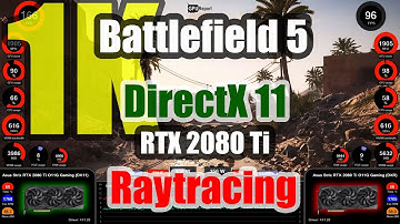 Battlefield V (1K) - GeForce RTX 2080 Ti DX11 vs DXR (Raytracing)