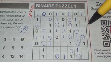 (#4491) Monday.  Binary01 Sudoku puzzle. Bonus Extra edition. 05-02-2022 Extra part 2 of 3