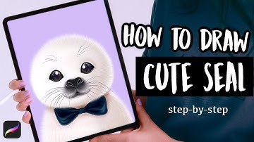 How To Draw a Cute Seal | Easy Procreate Tutorial
