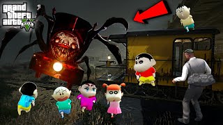 GTA 5 : Franklin & Shinchan Going To HORROR TRAIN PLACE in SUMMER VACATION In GTA 5 ! JSS GAMER