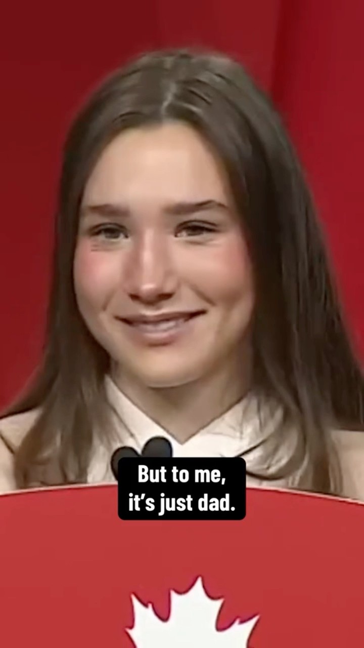 Trudeau's 16-year-old daughter offers emotional tribute to father's time as Canadian PM #shorts