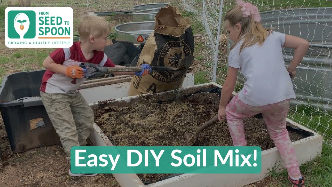 🌱 How to Make Easy DIY Soil Mix for Raised Beds! YouTube
