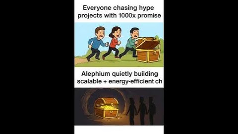 Everyone looks for the next hype.Few look for real architecture. #alephium $ALPH