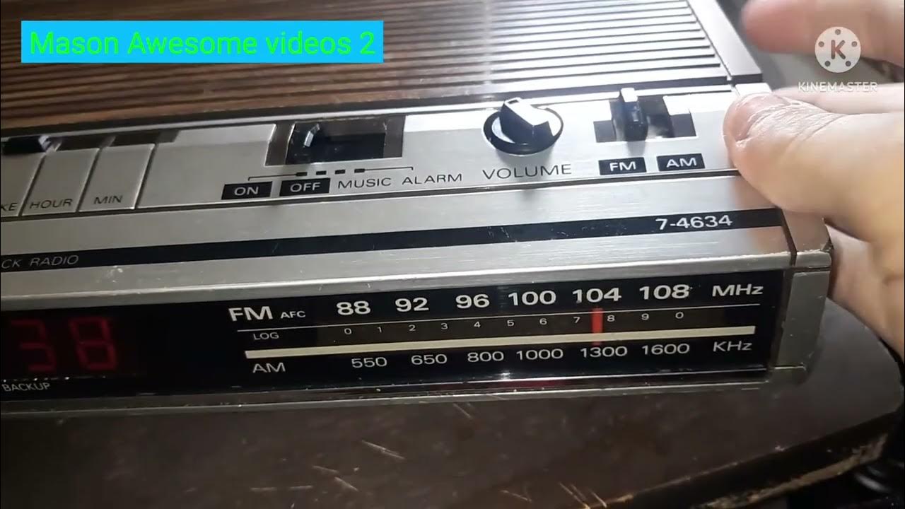 H general electric digital clock radio 74634 YouTube