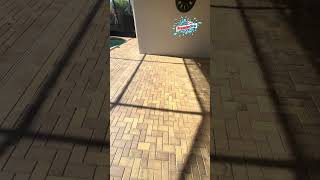 Paver sealing step-by-step process using a water based sealer by Premier Pro Wash & Seal