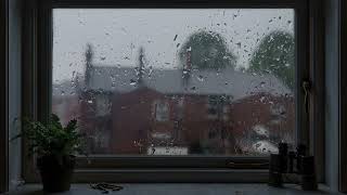 Cozy Rain on Window in England 🌧️ ASMR Sleeptight (No Music)