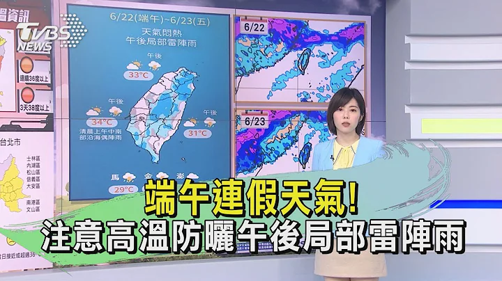 端午連假天氣!注意高溫防曬午後局部雷陣雨｜TVBS新聞 @TVBSNEWS01 - 天天要聞