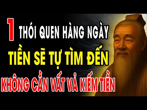 CỔ NHÂN DẠY: Không cần vất vả kiếm tiền, chỉ 1 thói quen, tiền sẽ tự tìm đến | Triết Lý Sống