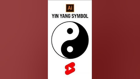 Draw Yin Yang Symbol Fast in Illustrator  #yinyang  #illustrator  #shorts  #youtubeshorts