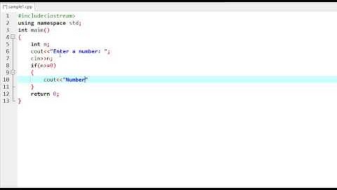 Find number is positive or negative C++ Programm