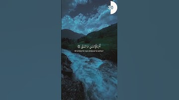 أم للإنسان ما تمنى | سورة النجم | تلاوة رائعة للشيخ محمود خليل الحصري #qurantilawat