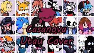 Casanova but Every Turn a Different Character Sings (FNF Casanova Everyone Sings It) - [UTAU Cover]