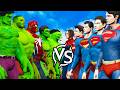 Hulk Team vs Superman Team – Ultimate Team Battle