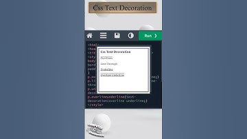 𝐂𝐬𝐬 𝐓𝐞𝐱𝐭 𝐃𝐞𝐜𝐨𝐫𝐚𝐭𝐢𝐨𝐧 | #text #decoration #css #style #html #html5 #htmlcss  @Telugueducationinfo
