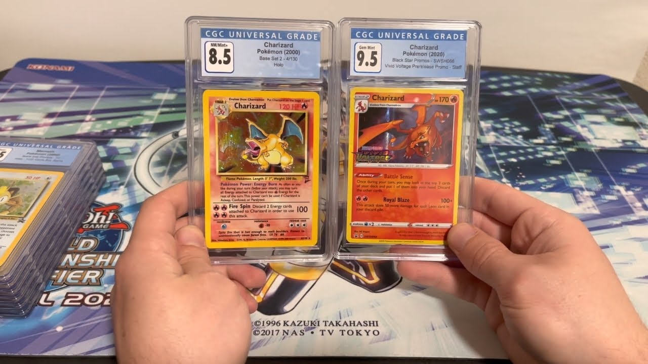 Pokmon Collection Graded CGC Vintage WOTC Cards Base Set 2 Charizard
