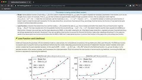 Intro to Machine Learning 2 - Mathematical Foundations